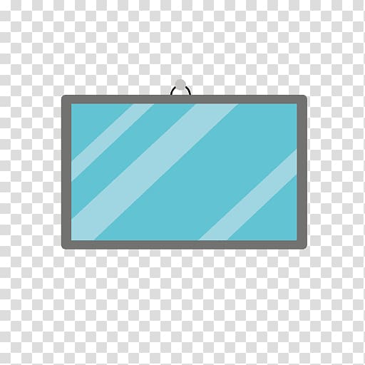 Blue Rectangle, Espelho transparent background PNG clipart