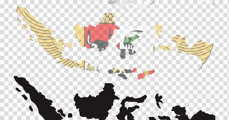 Indonesian Map Flag of Indonesia, map transparent background PNG clipart