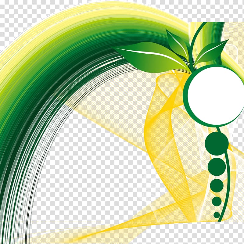 plant leaves, circle, and curve line graphics , Full of spring leaf background material transparent background PNG clipart