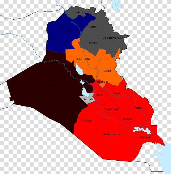 Iraqi parliamentary election, 2018 Dhi Qar Governorate Iraqi Civil War Kirkuk Governorate, map transparent background PNG clipart