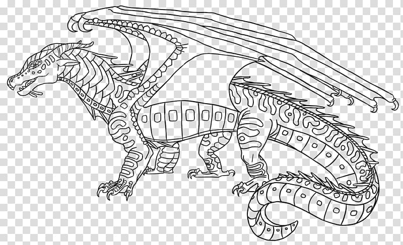 Coloring book Wings of Fire Dragon Drawing, glowing books transparent background PNG clipart