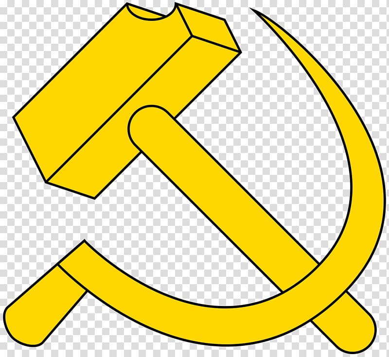 Hammer and sickle Russian Revolution , sickle transparent background PNG clipart