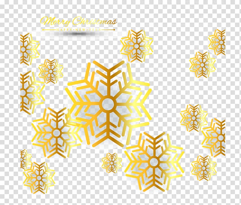 Light Snowflake, Golden snowflake background transparent background PNG clipart