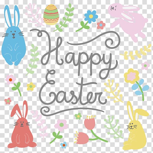 Easter Bunny Easter postcard Brazilian Carnival, Easter illustration transparent background PNG clipart