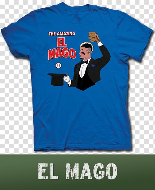 T-shirt Chicago Cubs El Mago Clothing, T-shirt transparent background PNG clipart