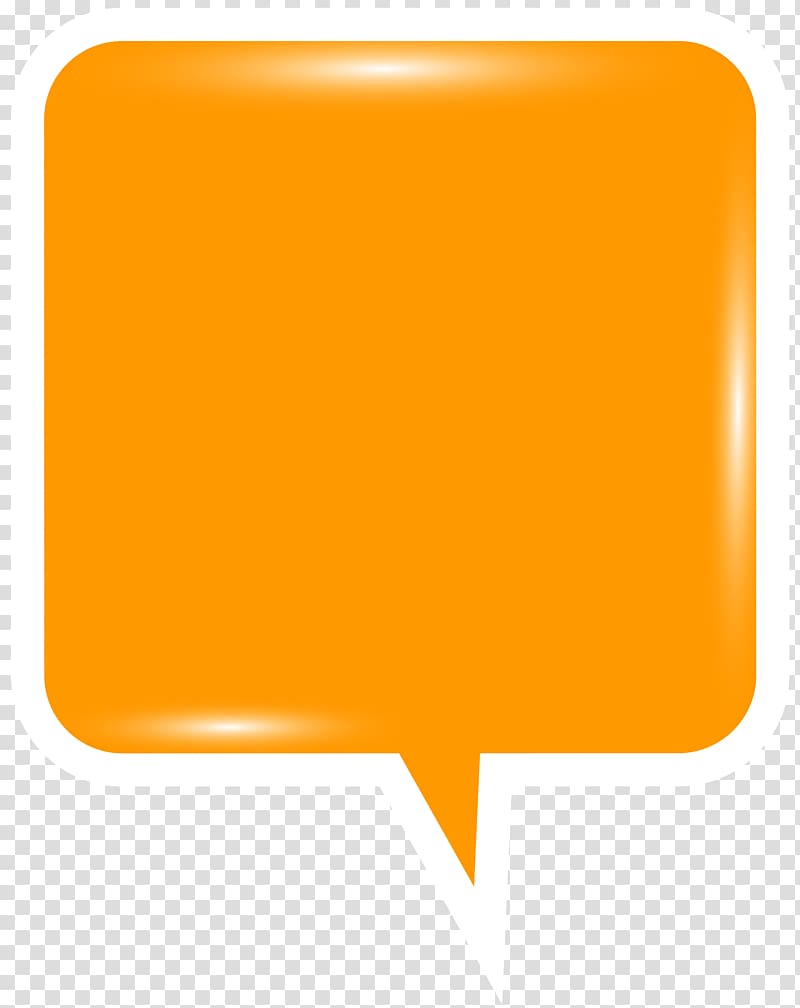 Orange Speech , Bubble Speech Orange transparent background PNG clipart