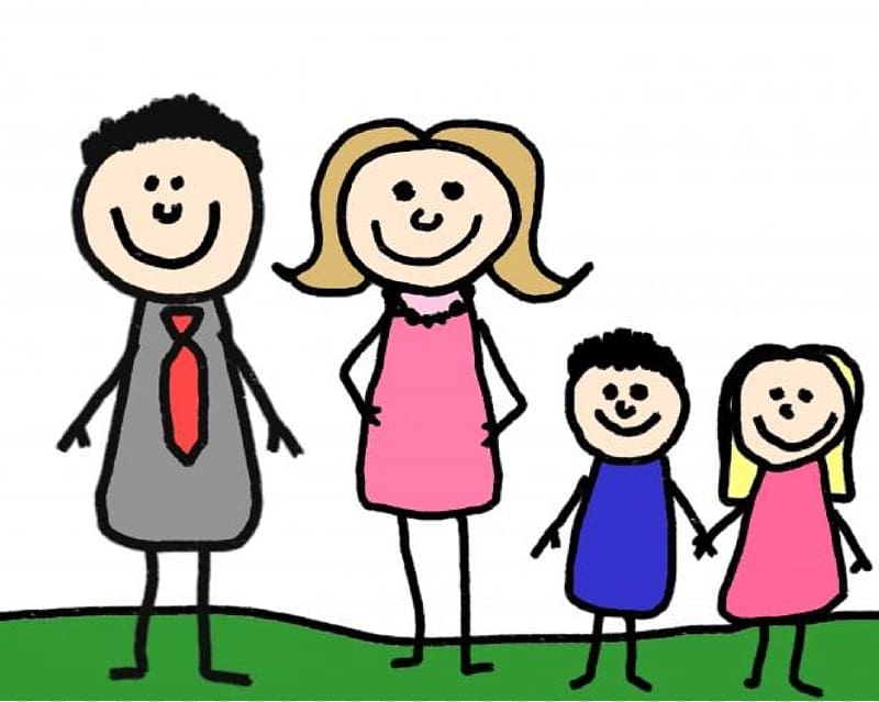 Stick figure Family Drawing , Family transparent background PNG clipart