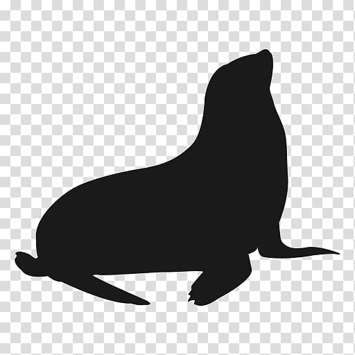 Sea lion Silhouette Walrus Logo, starfish cartoon transparent background PNG clipart
