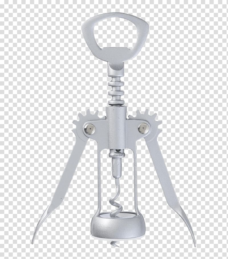 gray metal corkscrew, Wing Corkscrew transparent background PNG clipart