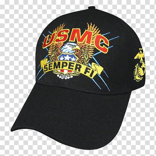 Baseball cap United States Marine Corps T-shirt Marines, baseball cap transparent background PNG clipart