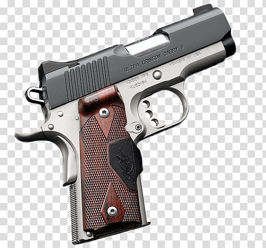 Kimber Manufacturing Kimber Custom .45 ACP Automatic Colt Pistol Firearm, Confirmed Sight transparent background PNG clipart