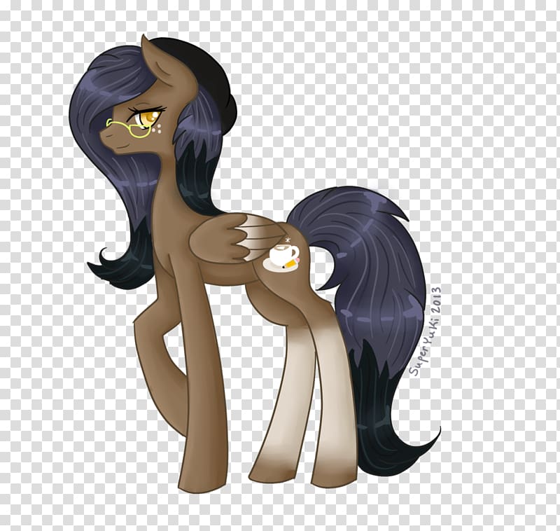 Pony Horse Figurine Cartoon Character, q version of the lovely owl transparent background PNG clipart