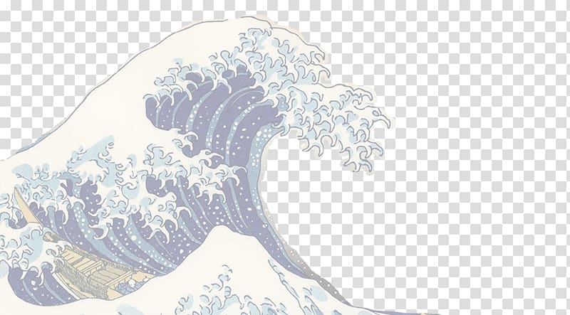 The Great Wave off Kanagawa Japanese art Ukiyo-e, japan transparent background PNG clipart