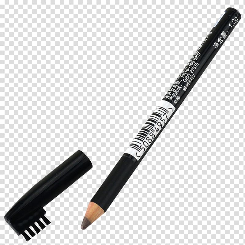 Cosmetics Eyebrow Pen Grey, Modern light gray pencil Max Factor cosmetics transparent background PNG clipart