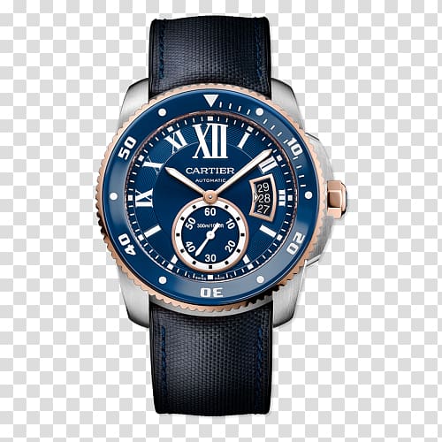 Cartier Tank Diving watch Automatic watch, watch transparent background PNG clipart