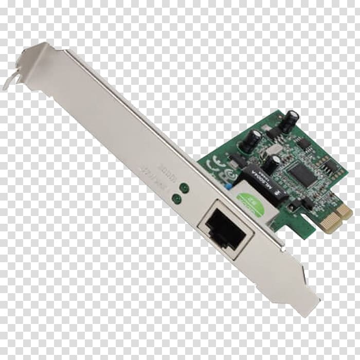 Network Cards & Adapters Gigabit Ethernet Conventional PCI PCI Express, Computer transparent background PNG clipart