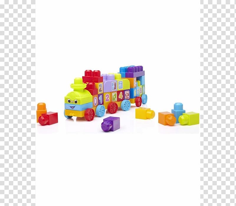 Toy block Mega Bloks First Builders 123 Learning Train Mega Brands Mega Bloks First Builders 1-2-3 Learning Train!, train transparent background PNG clipart
