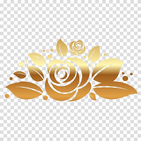 gold rose illustration, Gold Rose , Gold rose painting transparent background PNG clipart