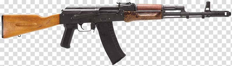 Assault rifle Firearm AK-47 AK-74 AKM, assault rifle transparent background PNG clipart