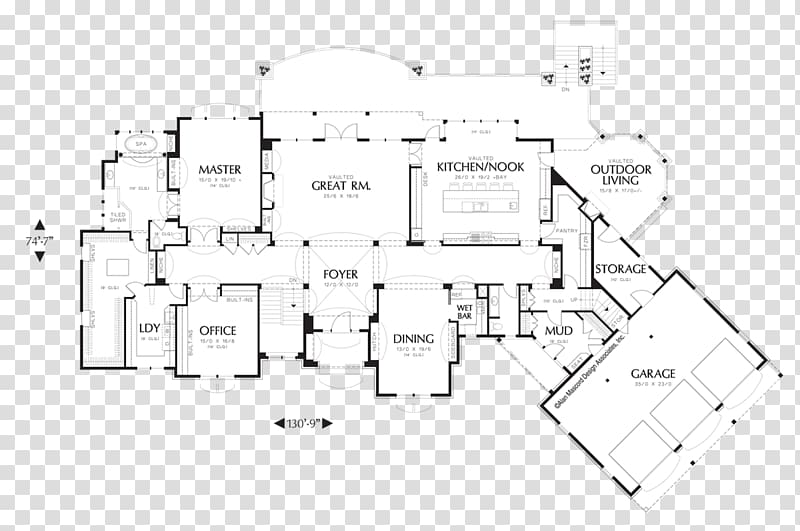 House plan Floor plan Interior Design Services, european style villa transparent background PNG clipart