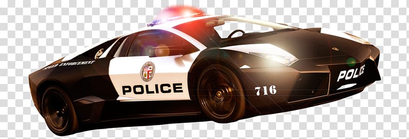 Police car YouTube Police officer Lamborghini, pursuit transparent background PNG clipart