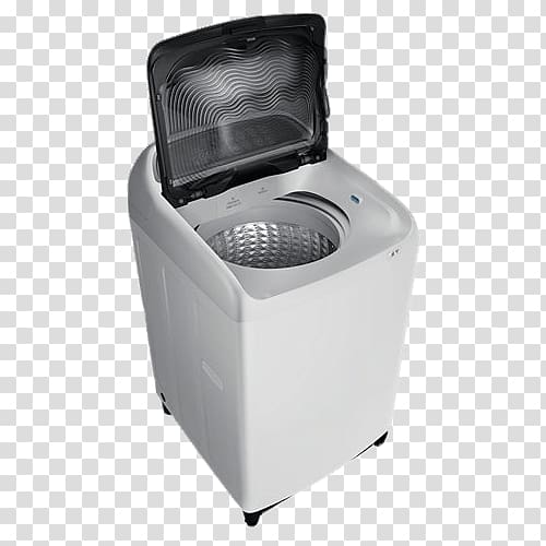 opened white and black top-load clothes washer, Samsung Top Load Washing Machine transparent background PNG clipart