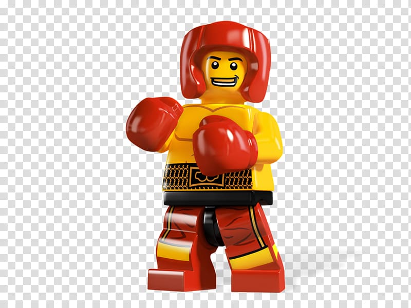 Lego minifigure Toy Joke Doll, boxer transparent background PNG clipart