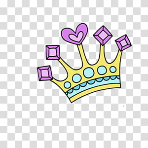 cartoon crown transparent background PNG clipart thumbnail