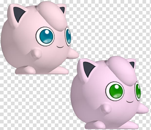 Jigglypuff Pokémon 3D modeling Igglybuff Whiskers, pokemon transparent background PNG clipart