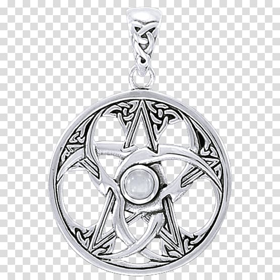 Locket Symbol Charms & Pendants Silver Pentagram, symbol transparent background PNG clipart