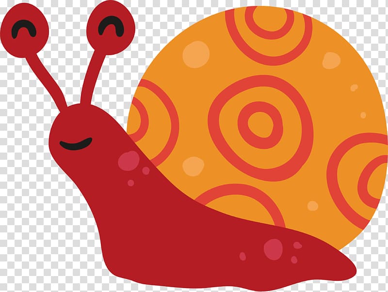 Escargot Snail Drawing Vecteur , Cartoon red snail transparent background PNG clipart