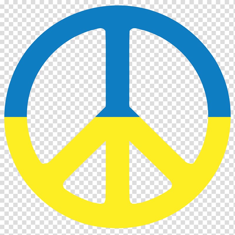 Ukraine War in Donbass Peace Symbol, peace symbol transparent background PNG clipart