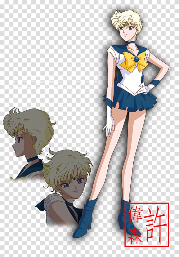 Sailor Neptune Sailor Uranus Sailor Moon Sailor Pluto Chibiusa, sailor moon transparent background PNG clipart