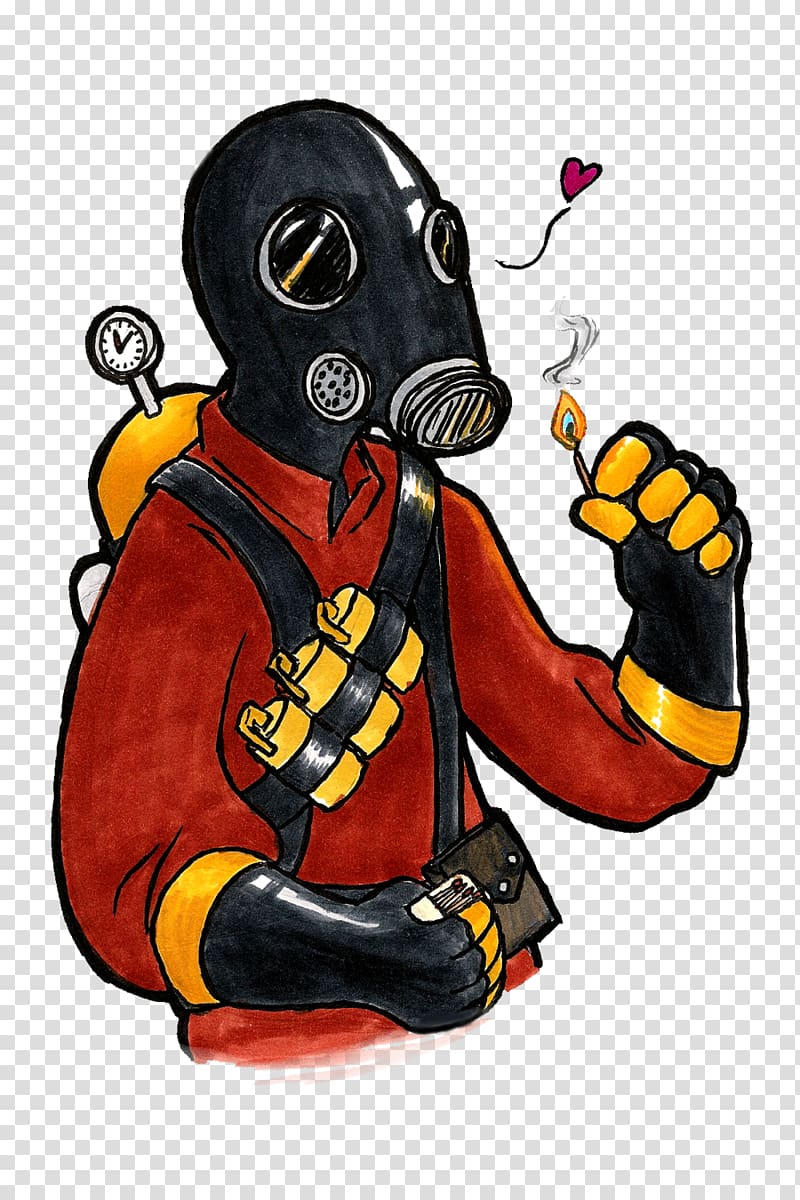 Team Fortress 2 Video game Loadout Character Art, Pyro transparent background PNG clipart