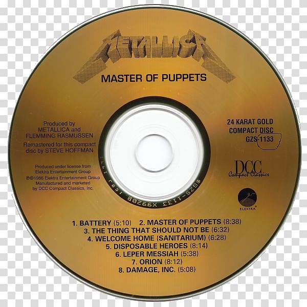 Master of Puppets Compact disc Metallica FLAC, Metallica Back To The Front A Fully Authorized Vis transparent background PNG clipart