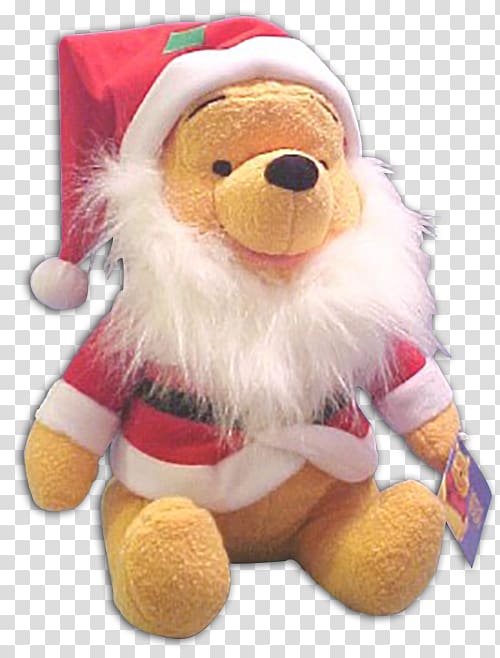 Winnie-the-Pooh Teddy bear Eeyore Tigger Piglet, christmas hat material transparent background PNG clipart