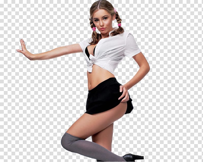 School uniform Model Poster, girls transparent background PNG clipart