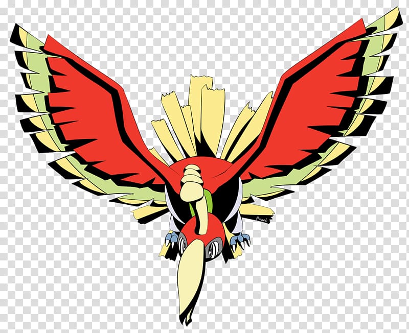 Xerneas Yellow Ho-Oh , Hooh transparent background PNG clipart