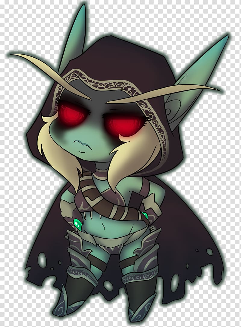 World of Warcraft Sylvanas Windrunner Digital art Chibi, world of warcraft transparent background PNG clipart