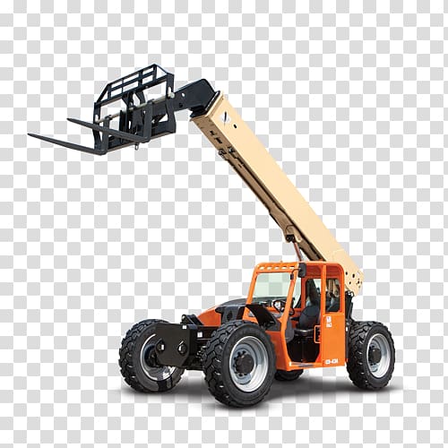 Telescopic handler Renting Forklift Heavy Machinery Equipment rental, towable backhoe transparent background PNG clipart