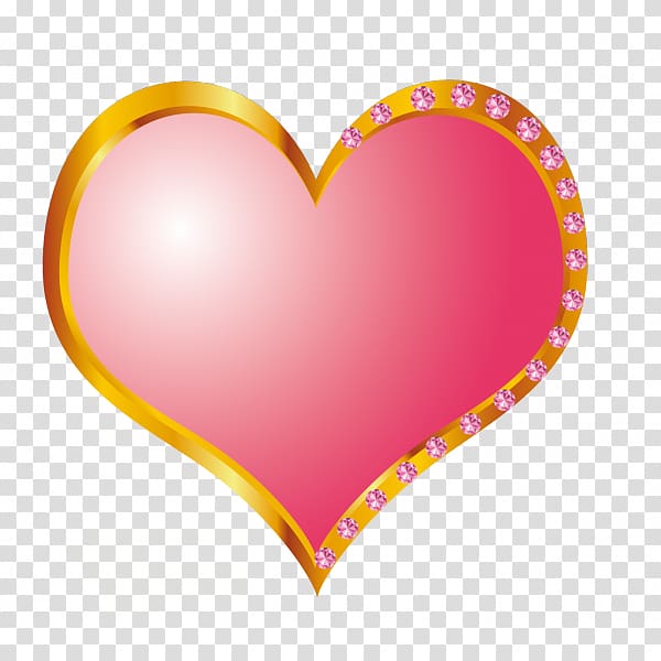 Heart Sticker Marriage Wedding ring, heart transparent background PNG clipart