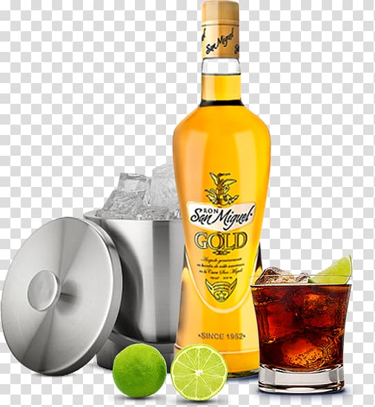 Grog Liqueur Rum and Coke Cava Ron San Miguel, ten li peach blossom transparent background PNG clipart