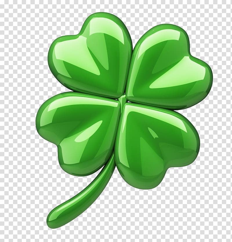 Green leaf art, Four-leaf clover Clover Culture Luck, Clover transparent  background PNG clipart