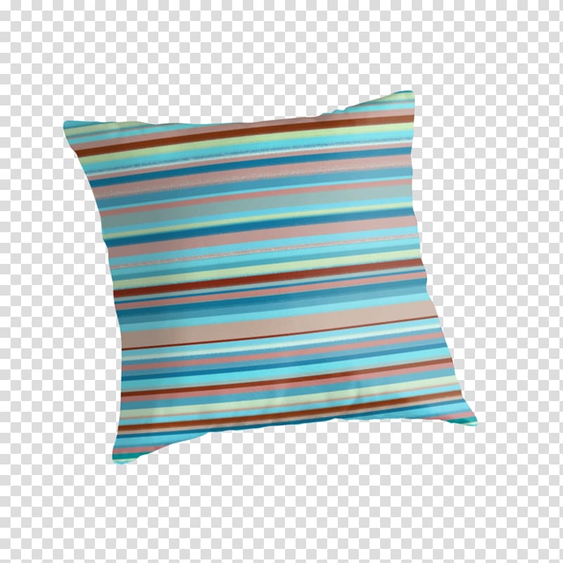 Throw Pillows Turquoise Cushion Teal, horizontal line transparent background PNG clipart