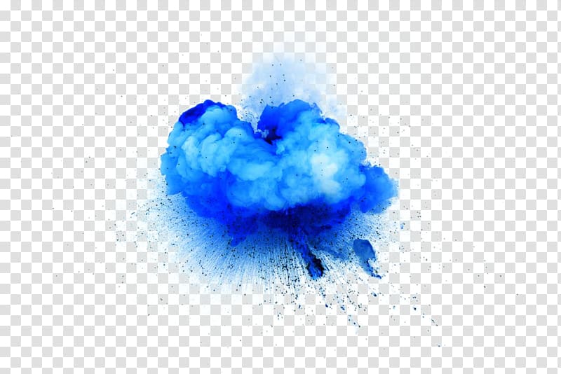 blue and white explosion , Explosion Blue Smoke, Creative design blue smoke explosion transparent background PNG clipart