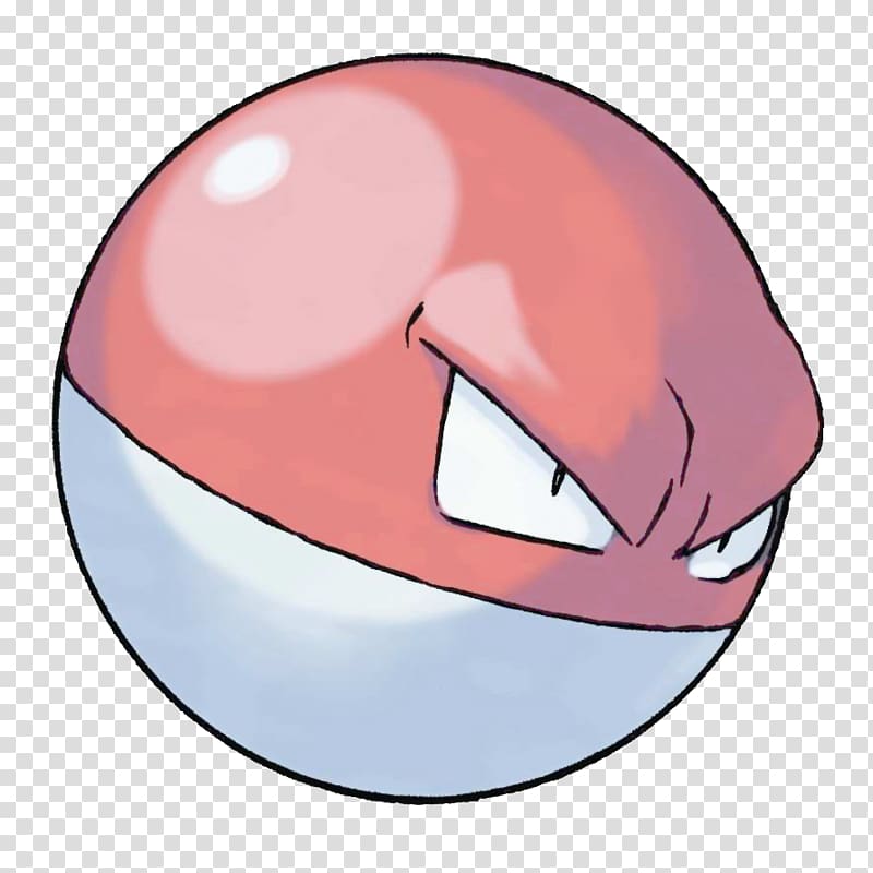 Pokémon Red and Blue Pokémon GO Voltorb Electrode, Electrode transparent background PNG clipart