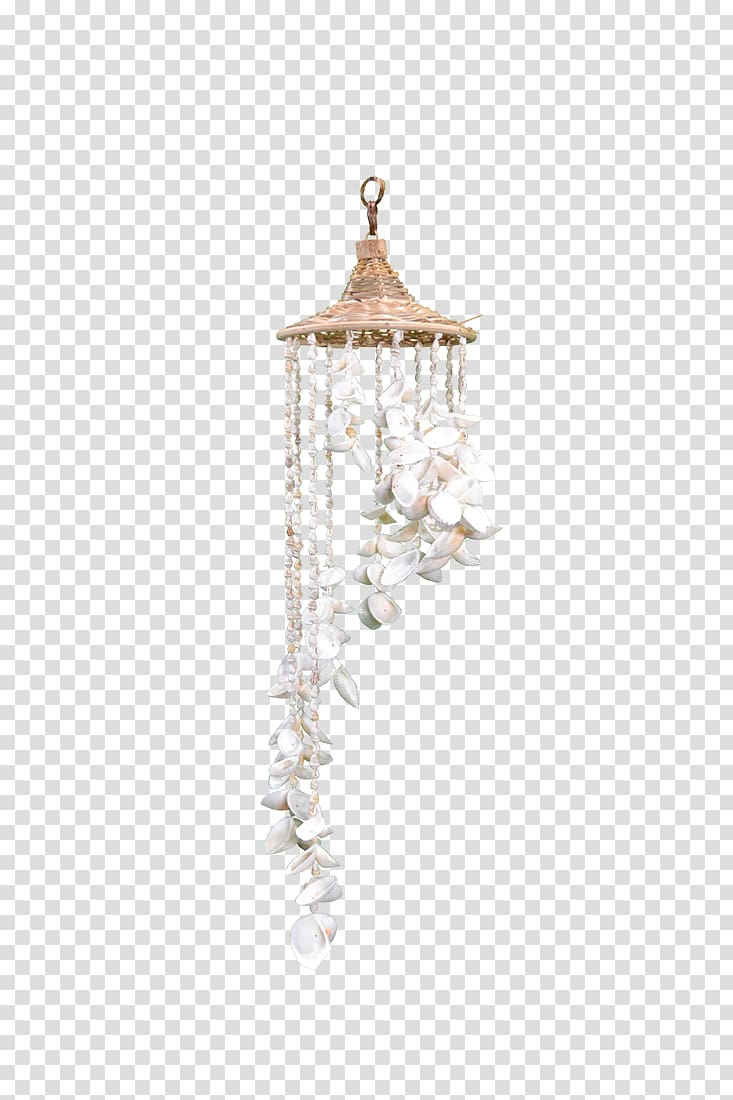 Seashell Wind Chimes Hat, seashell transparent background PNG clipart