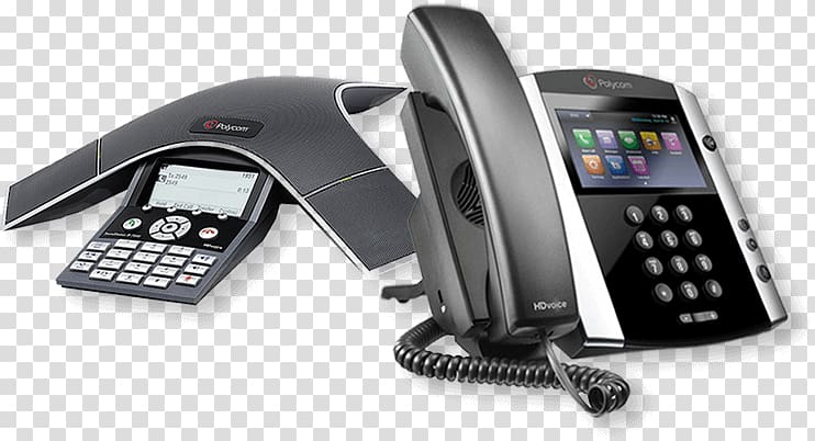 Polycom VVX 500 Telephone VoIP phone Media phone, Business Telephone System transparent background PNG clipart