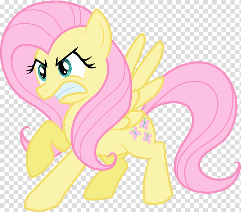Fluttershy Applejack Rainbow Dash , fluttershy angry face transparent background PNG clipart