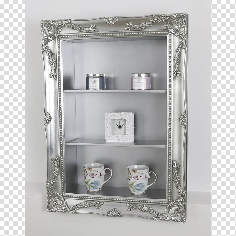 Shelf Frames Mirror Furniture Silver, shelf stationery decor transparent background PNG clipart